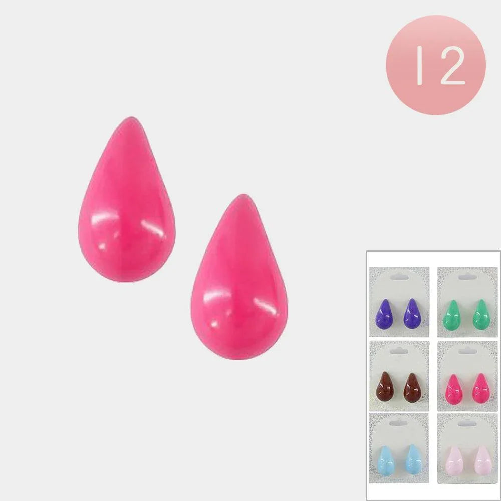 12Paris - Colored Teardrop Earrings - Jewelry Store by Erik Rayo