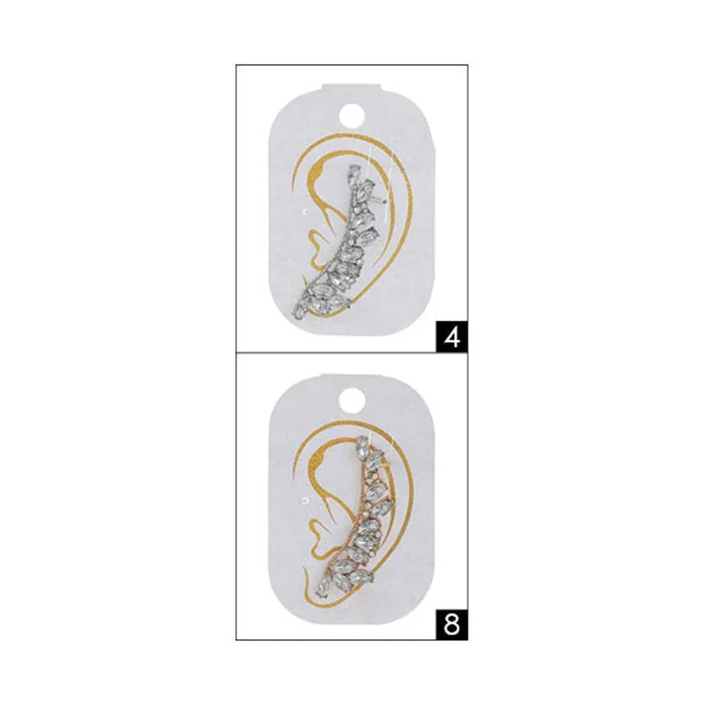 12PCS - Marquise Stone Cluster Ear Cuffs - Jewelry Store by Erik Rayo