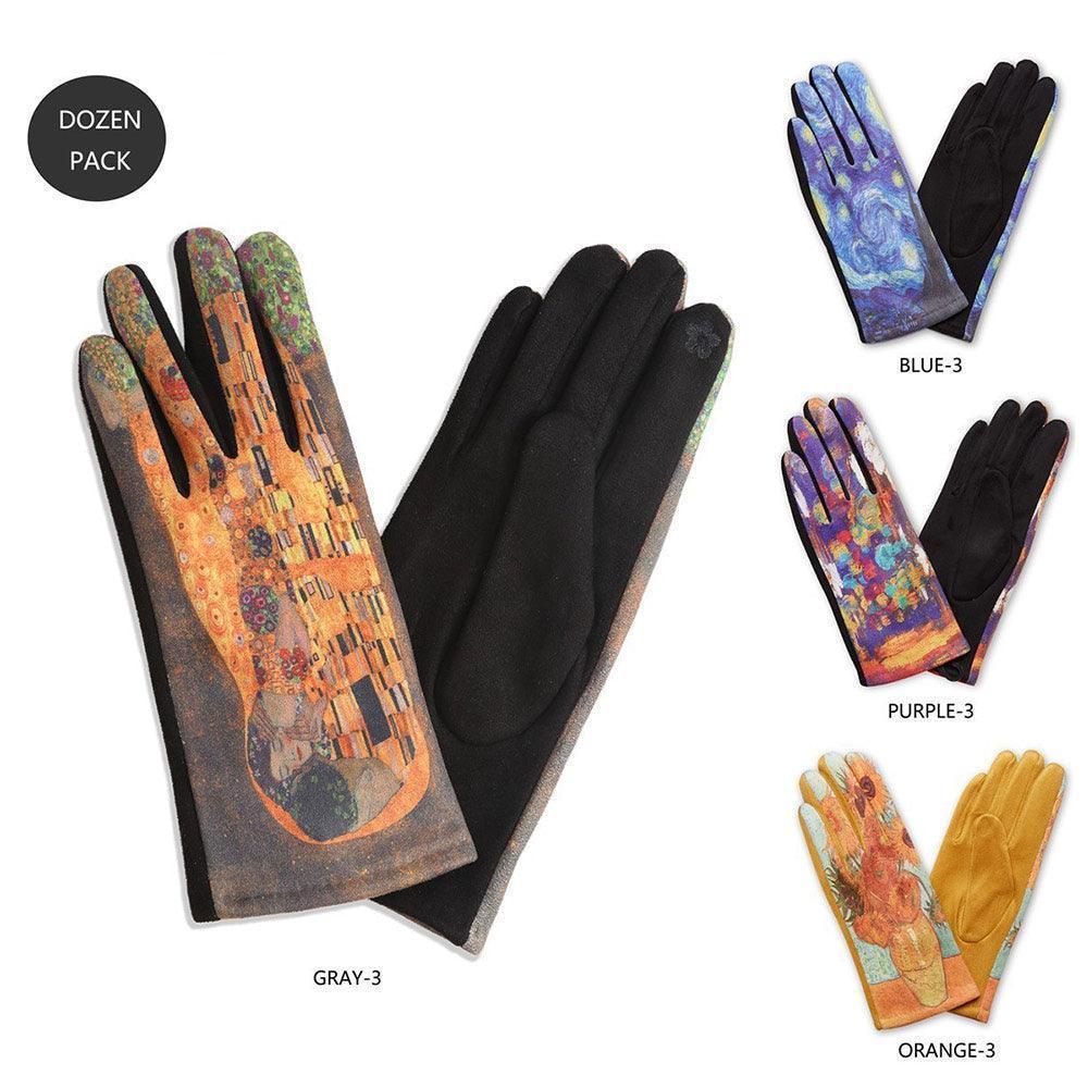 Painting Print Touch Smart Gloves 12 Pairs - Jewelry Store by Erik Rayo