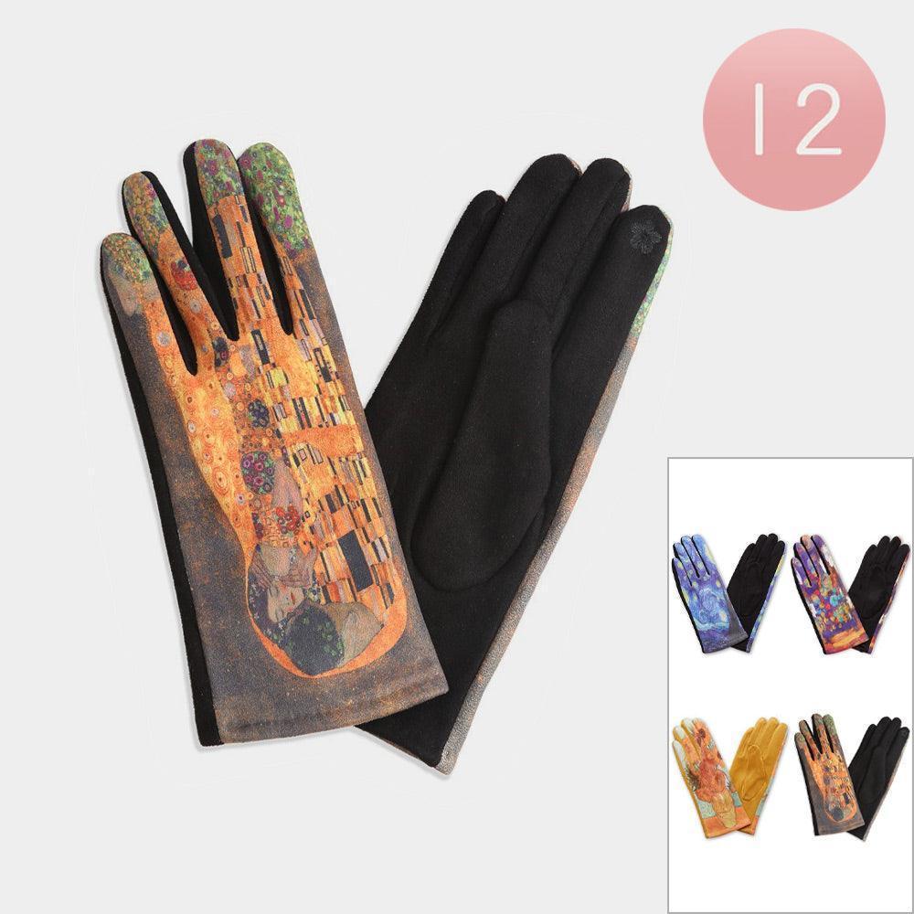 Painting Print Touch Smart Gloves 12 Pairs - Jewelry Store by Erik Rayo