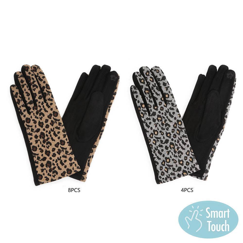 Leopard Patterned Smart Gloves 12 Pairs - Jewelry Store by Erik Rayo
