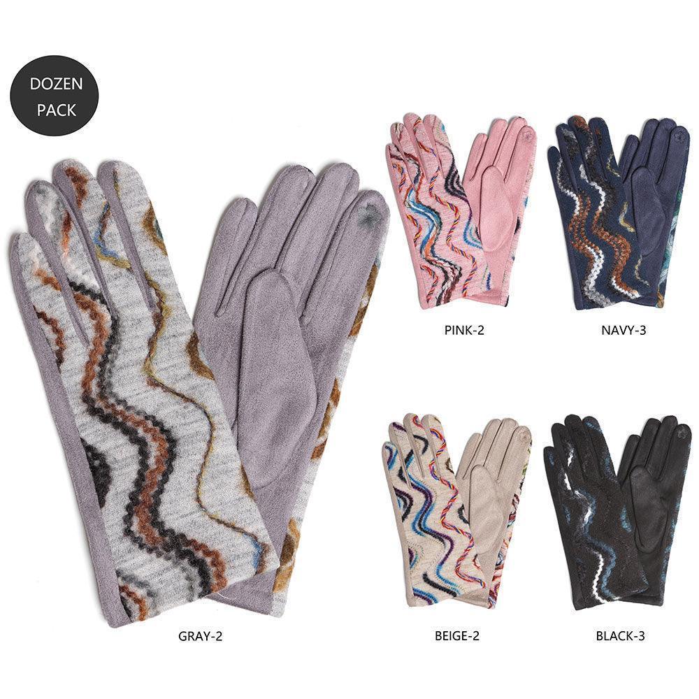 Yarn Embroidery Touch Smart Gloves 12 Pairs - Jewelry Store by Erik Rayo