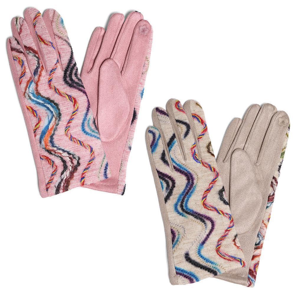 Yarn Embroidery Touch Smart Gloves 12 Pairs - Jewelry Store by Erik Rayo