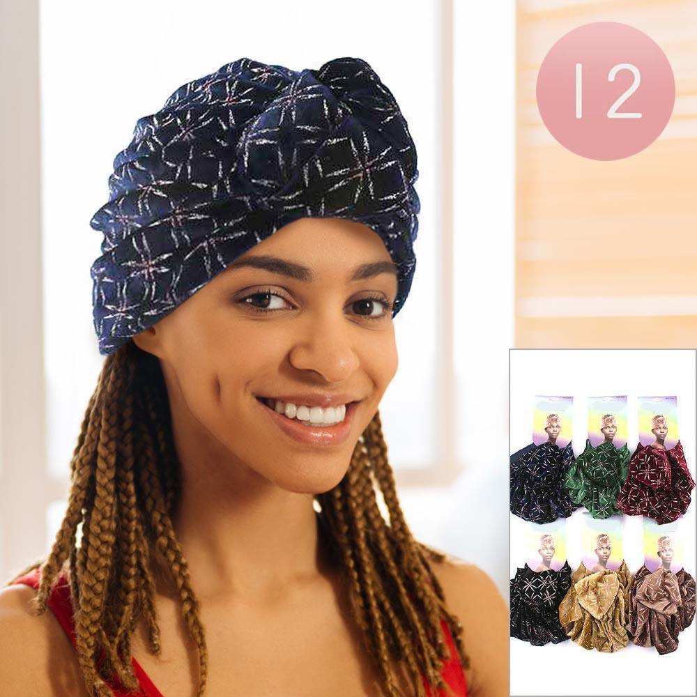 Bling Velvet Turban Hats 12 Pack - Jewelry Store by Erik Rayo