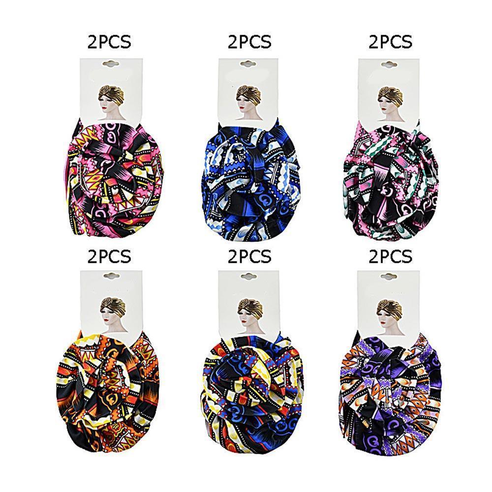 Geometric Patterned Turban Hats 12 Pack - Jewelry Store by Erik Rayo