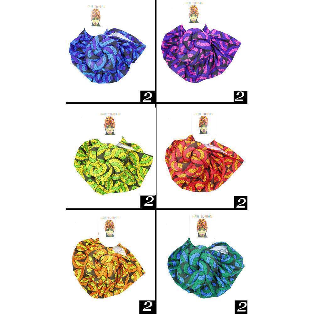 Abstract Patterned Turban Hats 12 Pack - Jewelry Store by Erik Rayo