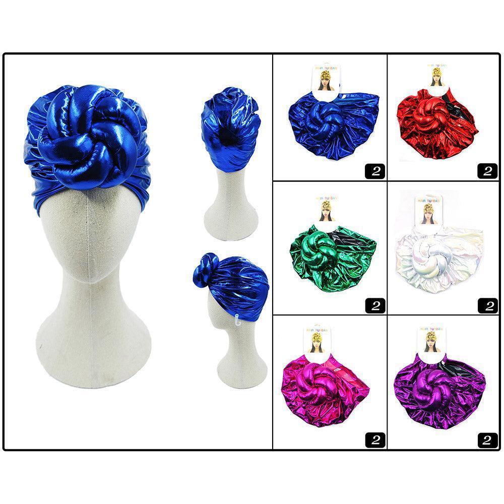 Metallic Turban Hats 12 Pack - Jewelry Store by Erik Rayo