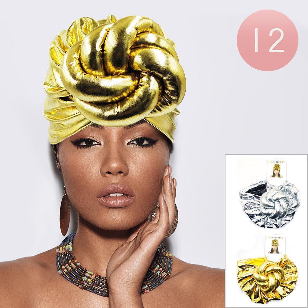 Metallic Turban Hats 12 Pack - Jewelry Store by Erik Rayo