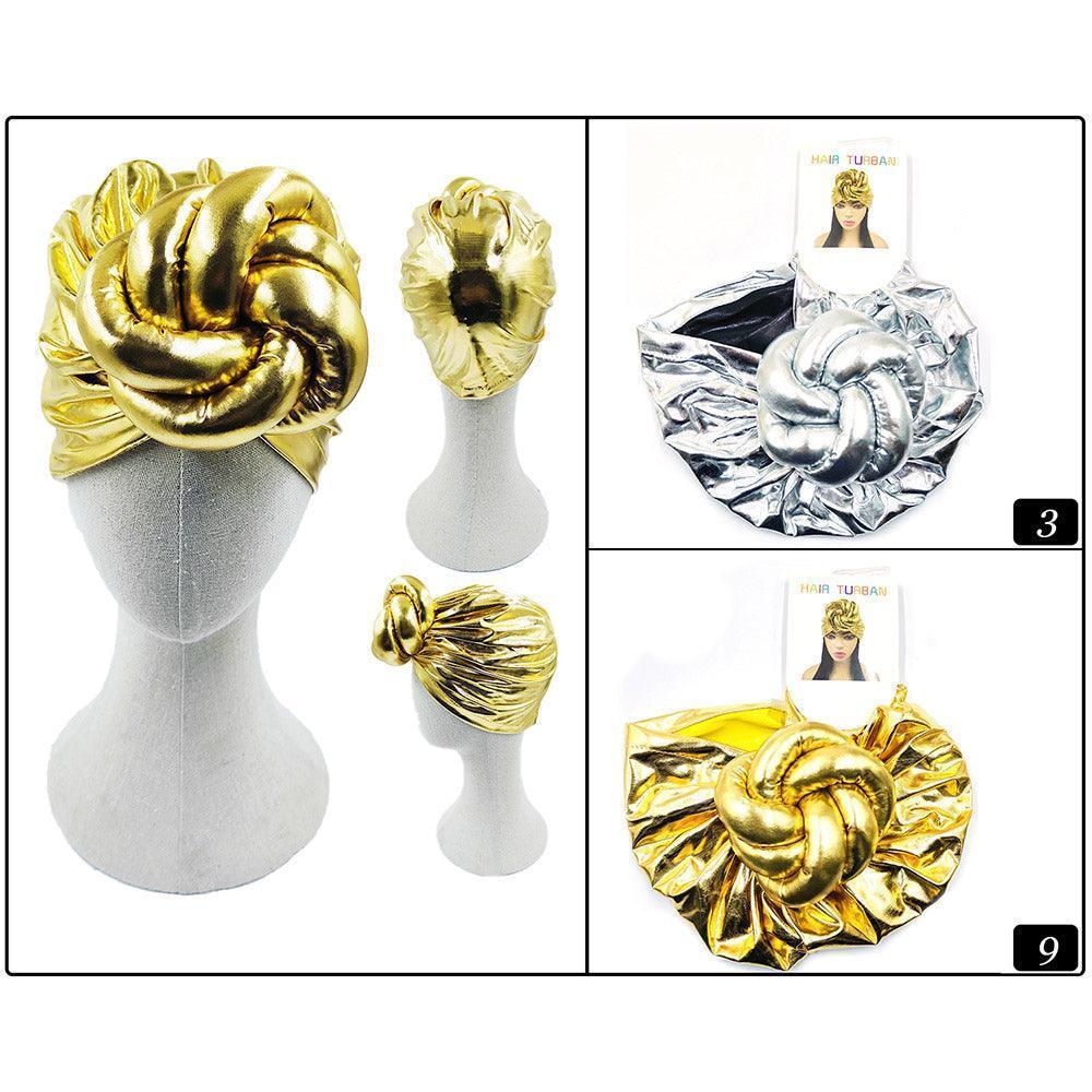 Metallic Turban Hats 12 Pack - Jewelry Store by Erik Rayo
