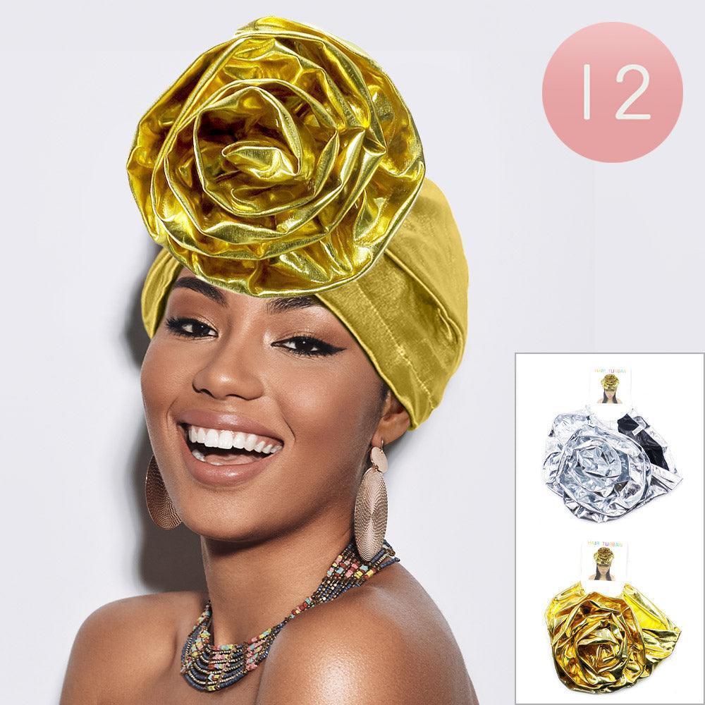 Metallic Turban Hats 12 Pack - Jewelry Store by Erik Rayo