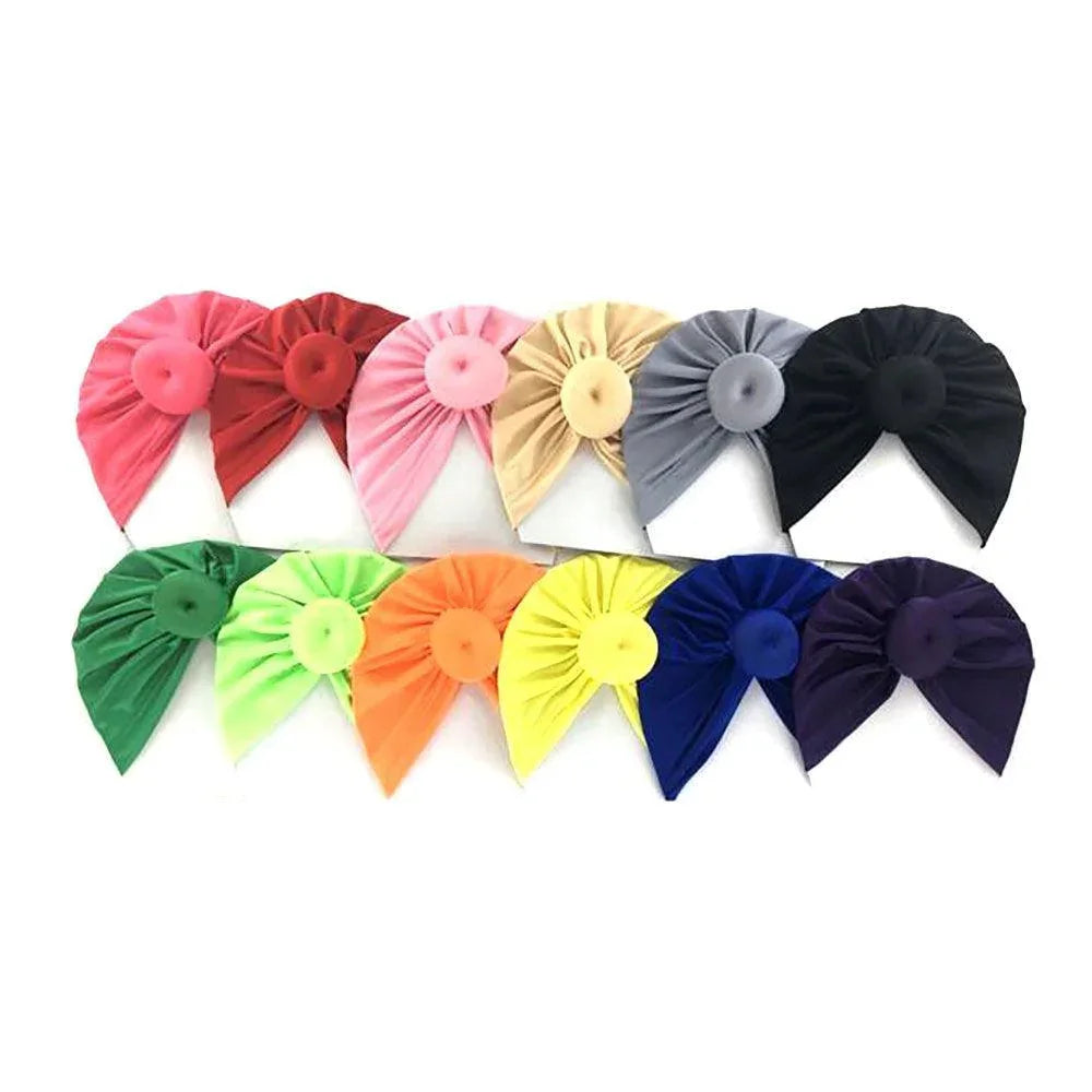 Solid Kids Turban Hats 12 Pack - Jewelry Store by Erik Rayo
