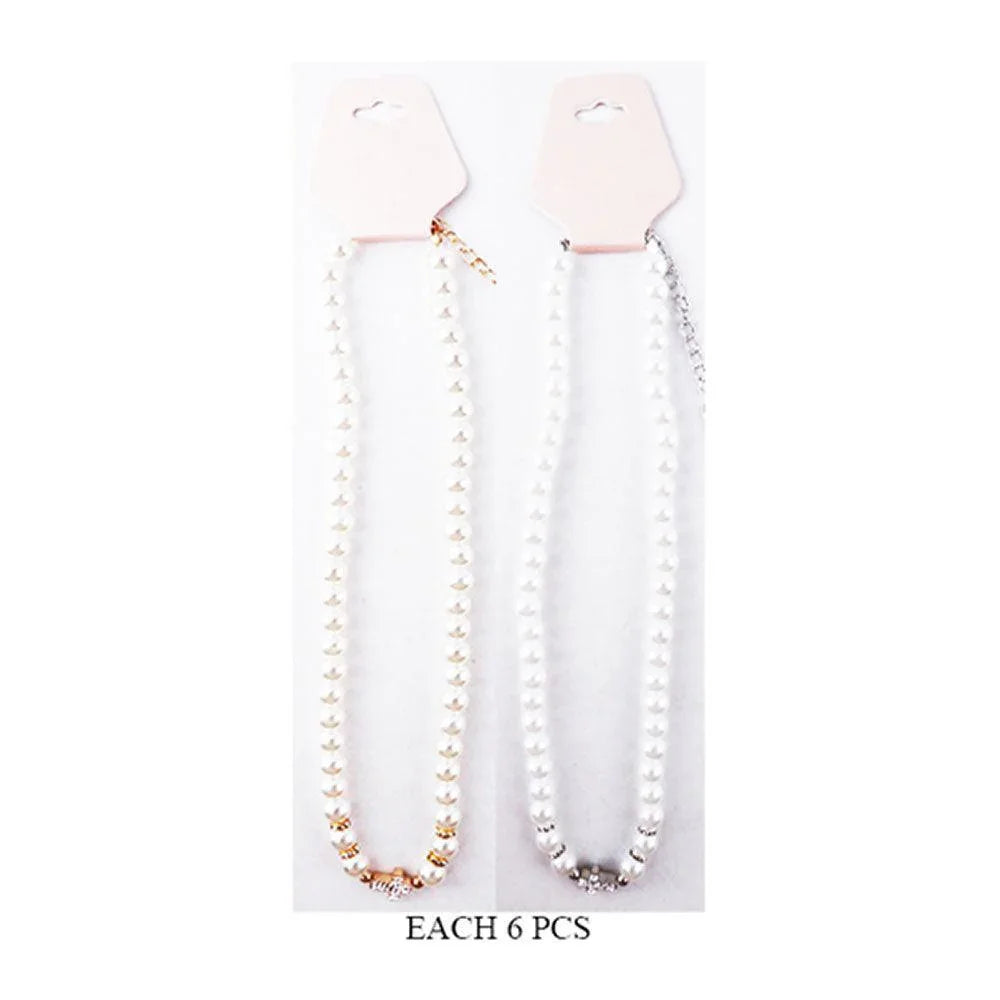 12PCS - Cross Accented Pearl Necklaces - Jewelry Store by Erik Rayo