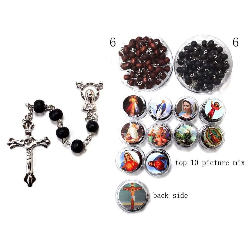 Brown 12PCS - Cross Pendant Y Necklaces - Jewelry Store by Erik Rayo