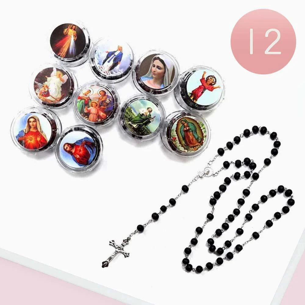 Brown 12PCS - Cross Pendant Y Necklaces - Jewelry Store by Erik Rayo