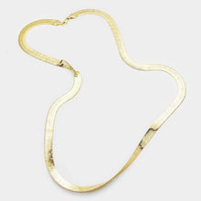 Load image into Gallery viewer, Gold 12 PCS - Gold Plated Superflex Herringbone Chain Necklaces
