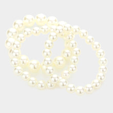 Load image into Gallery viewer, Cream 3PCS - Pearl Strand Stretch Bracelets
