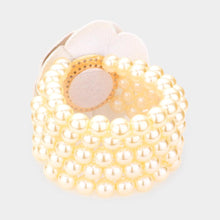 Load image into Gallery viewer, Gold Chunky Rose Pearl Bracelet
