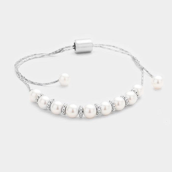 Cream Tiny Pearl Bracelet - Jewelry Store by Erik Rayo