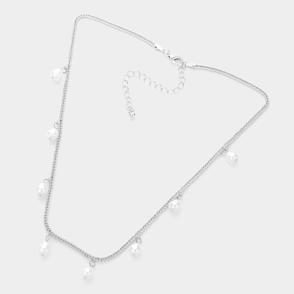 Pearl Station Necklace - Jewelry Store by Erik Rayo