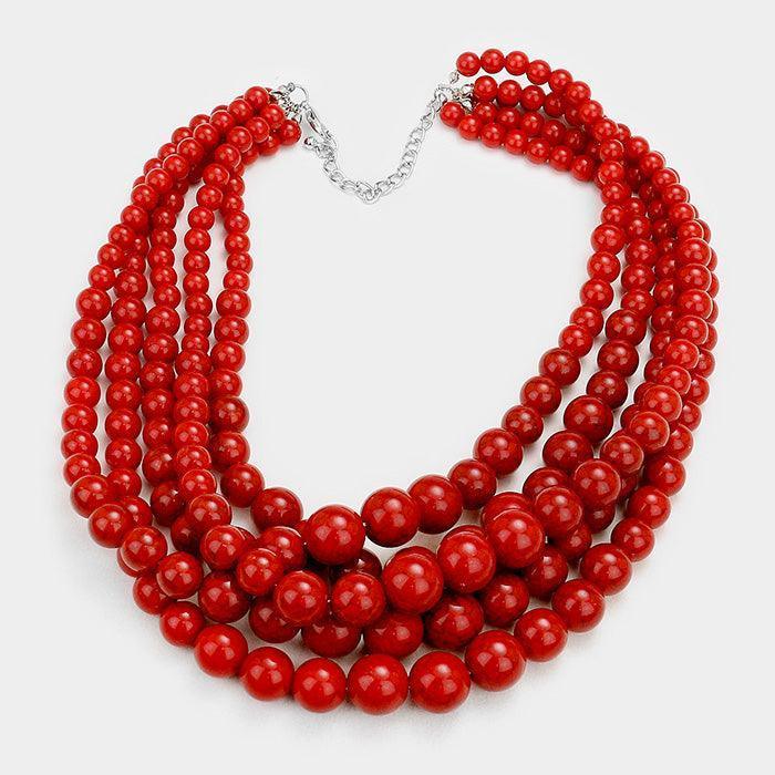 5 Row Strand Pearl Necklace - Jewelry Store by Erik Rayo