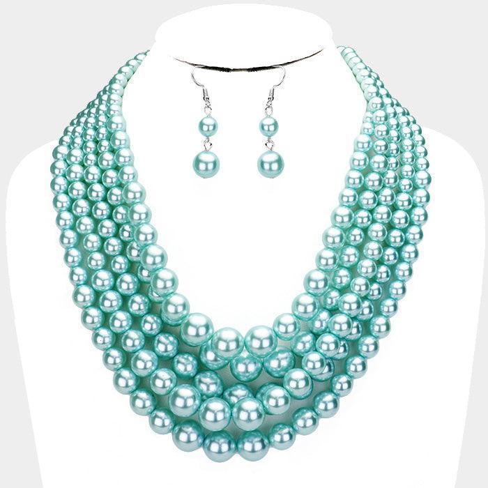 5-Row Strand Pearl Necklace - Jewelry Store by Erik Rayo