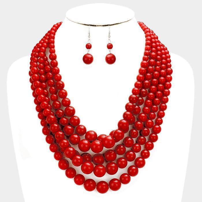 5 Row Strand Pearl Necklace - Jewelry Store by Erik Rayo