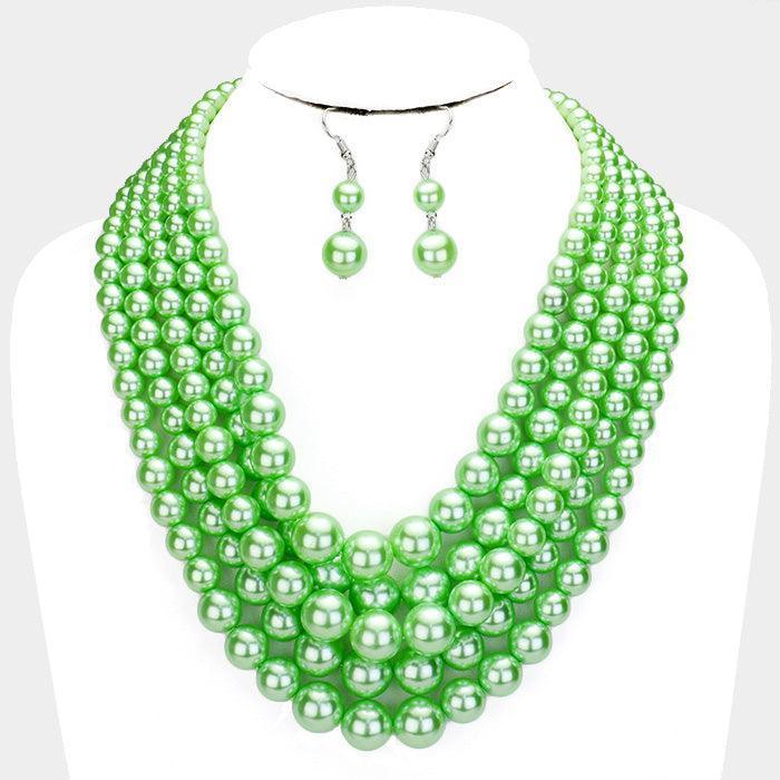5-Row Strand Pearl Necklace - Jewelry Store by Erik Rayo