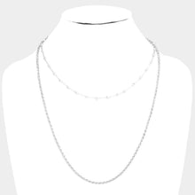 Load image into Gallery viewer, Double Layered Pearl Accented Necklace
