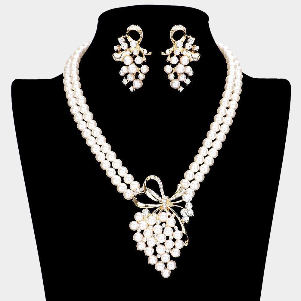 Cream Pearl Grape Pendant Necklace - Jewelry Store by Erik Rayo