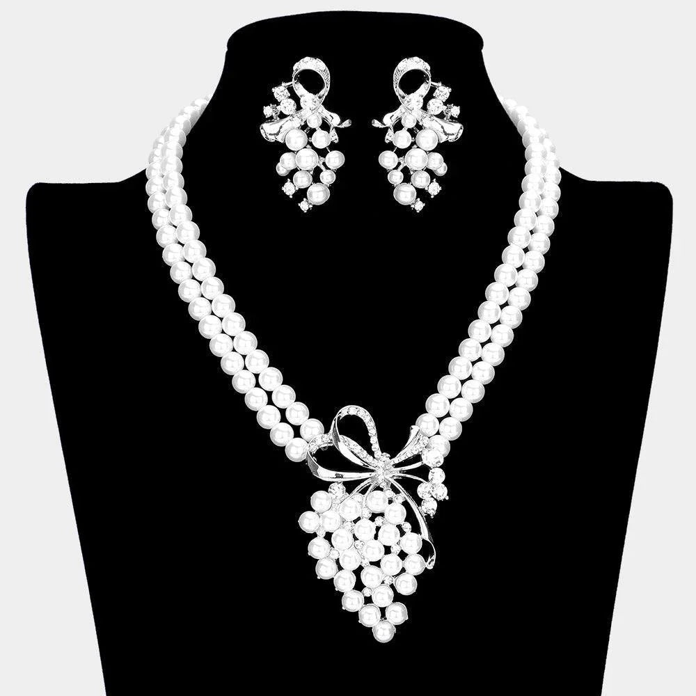 White Pearl Grape Pendant Necklace - Jewelry Store by Erik Rayo