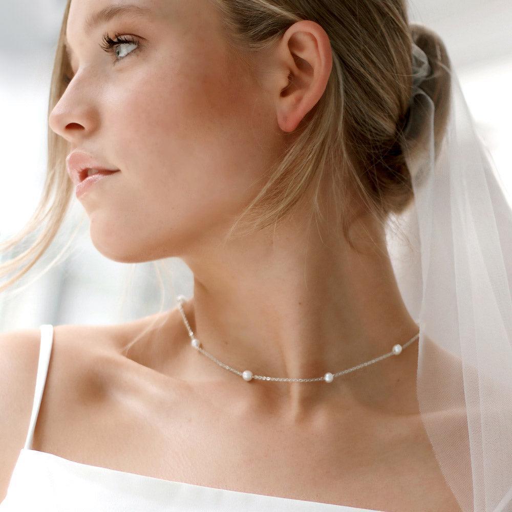 Pearl Station Necklace - Jewelry Store by Erik Rayo