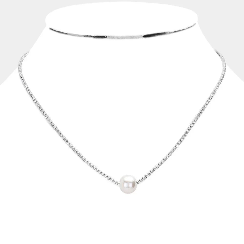 Cream Pearl Pendant Necklace - Jewelry Store by Erik Rayo