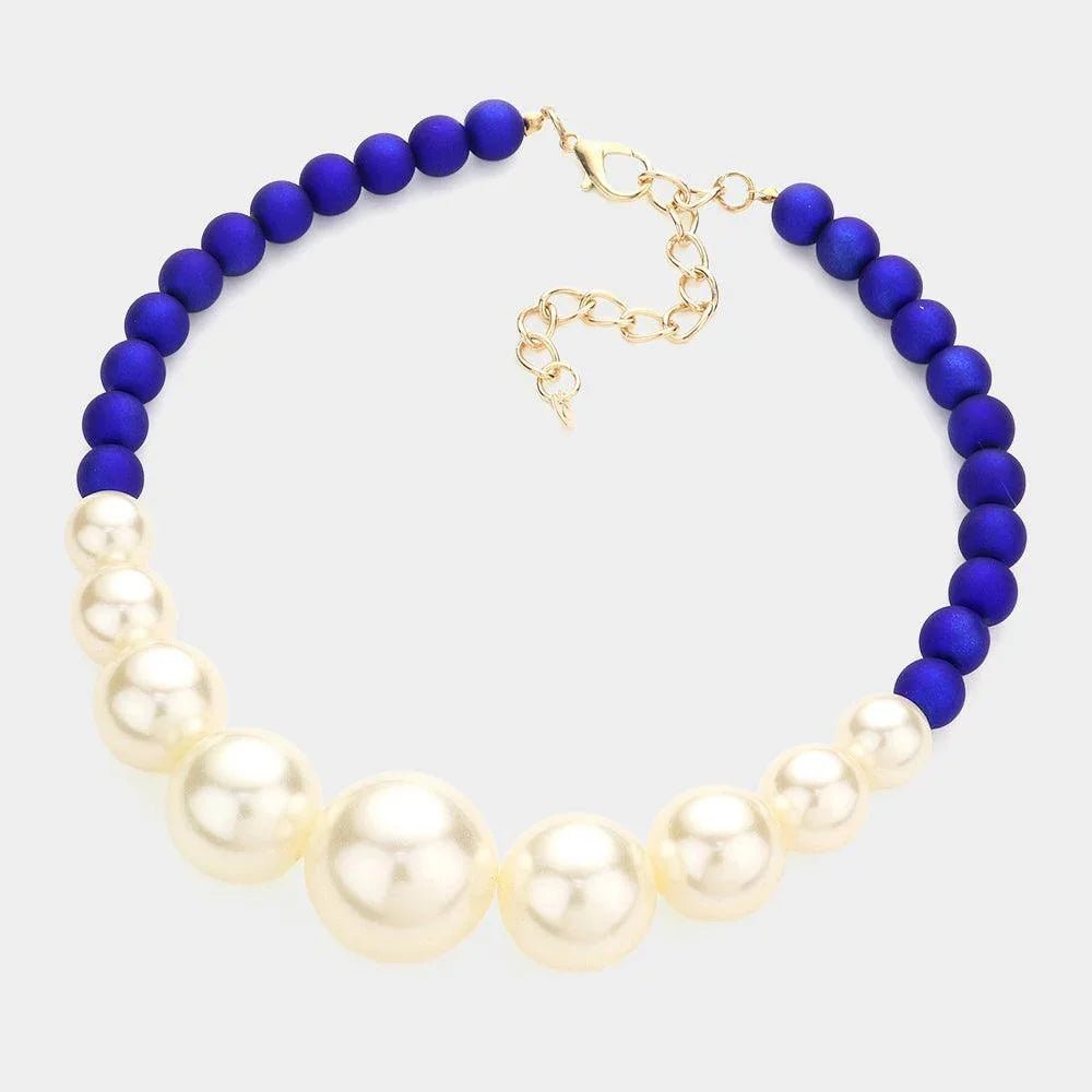 Cream Multi Sized Pearl Necklace - Jewelry Store by Erik Rayo