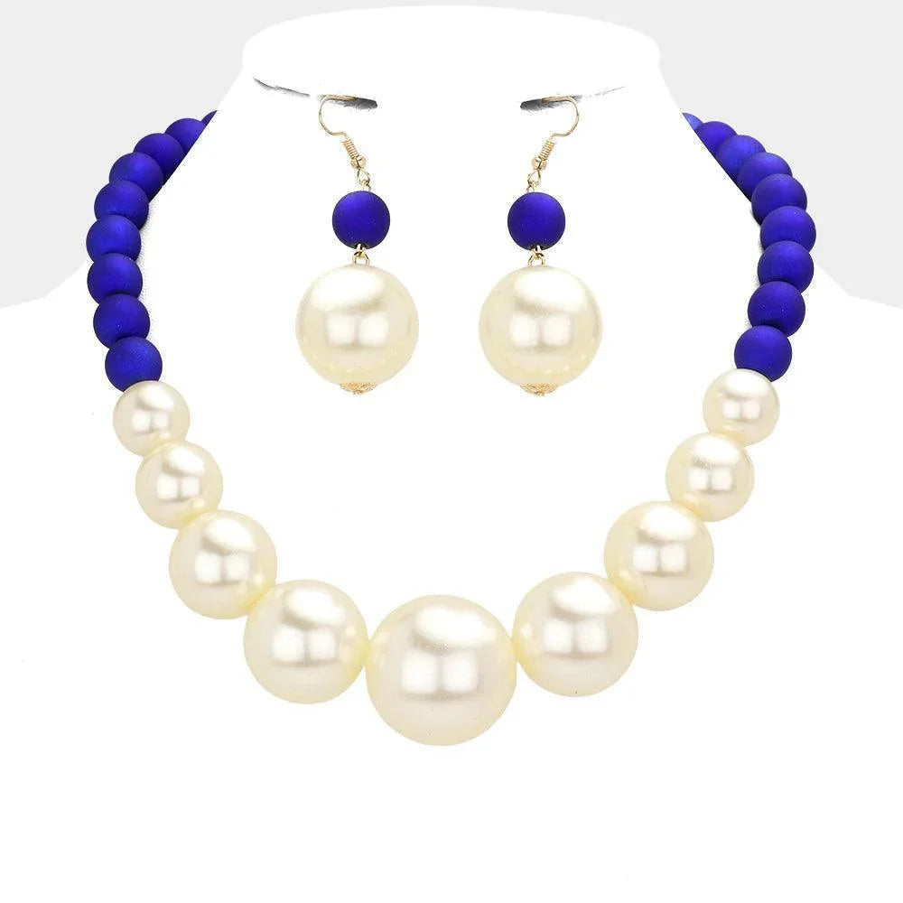 Cream Multi Sized Pearl Necklace - Jewelry Store by Erik Rayo