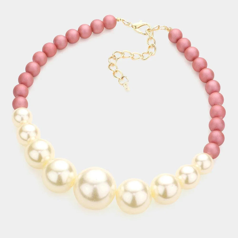 Cream Multi Sized Pearl Necklace - Jewelry Store by Erik Rayo