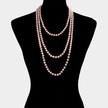 Load image into Gallery viewer, Pink Pearl Long Necklace
