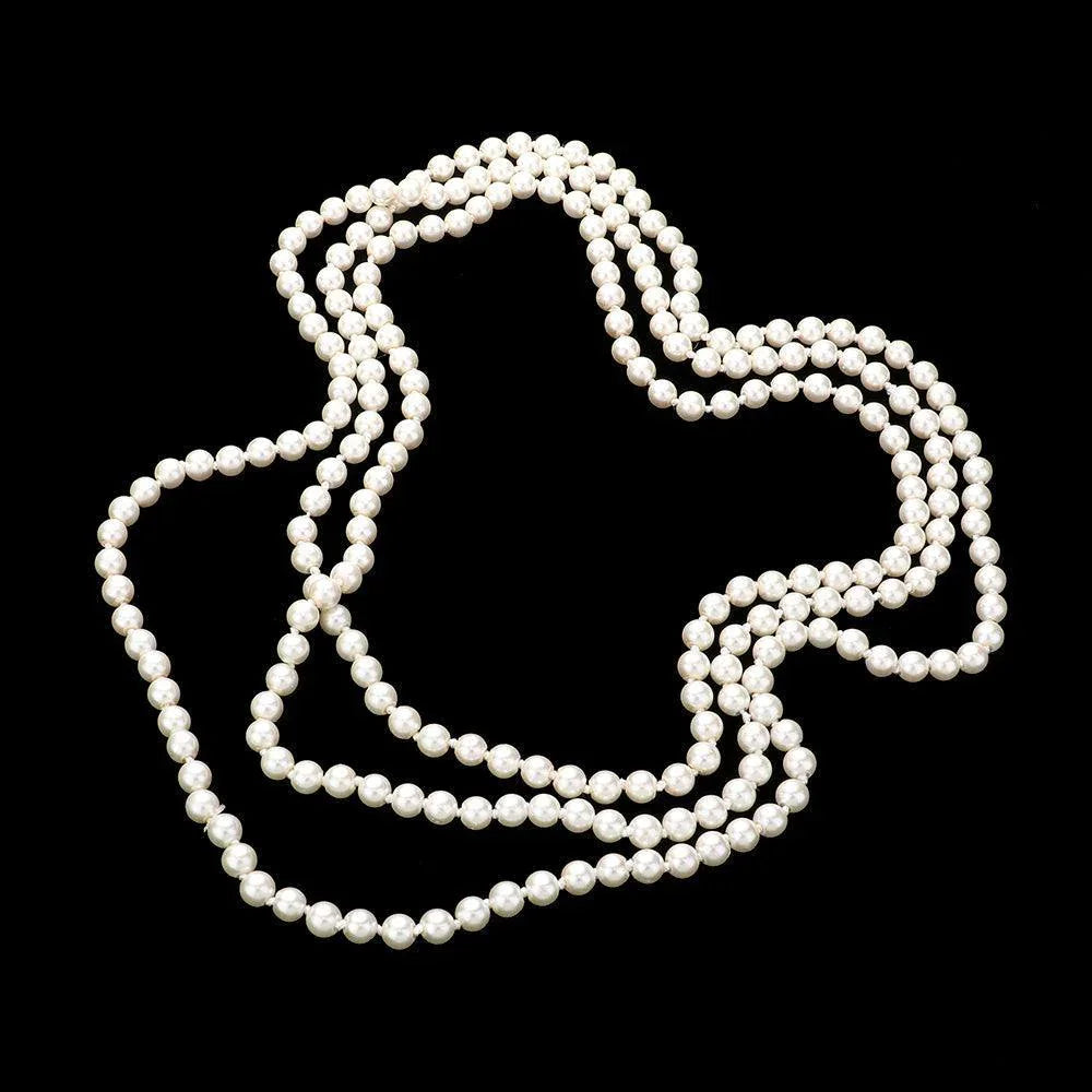 Cream Pearl Long Necklace - Jewelry Store by Erik Rayo