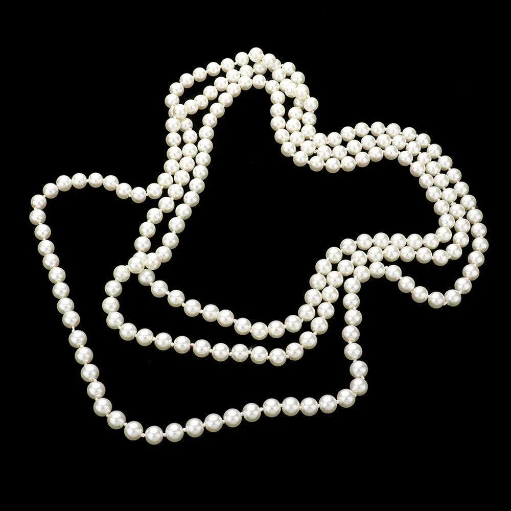 Cream Pearl Long Necklace - Jewelry Store by Erik Rayo