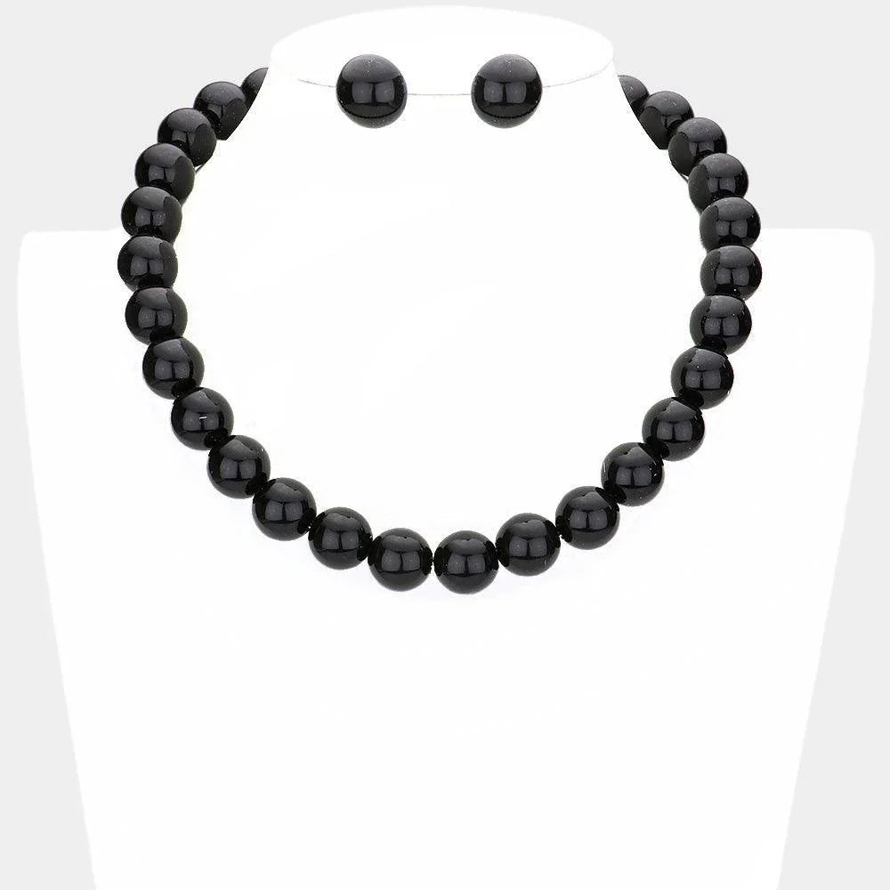 Black 12MM PEARL NECKLACE - Jewelry Store by Erik Rayo