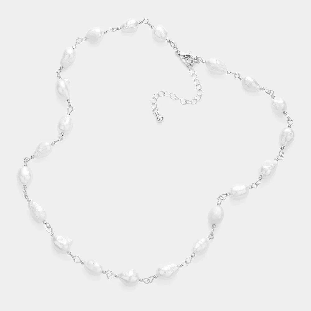 Pearl Link Necklace - Jewelry Store by Erik Rayo