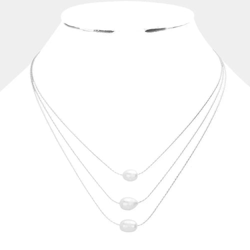 3 Strand Pearl Necklace - Jewelry Store by Erik Rayo