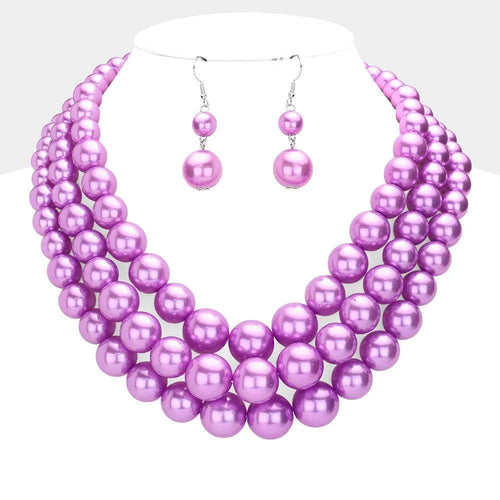 3Row Strand Pearl Necklace - Jewelry Store by Erik Rayo