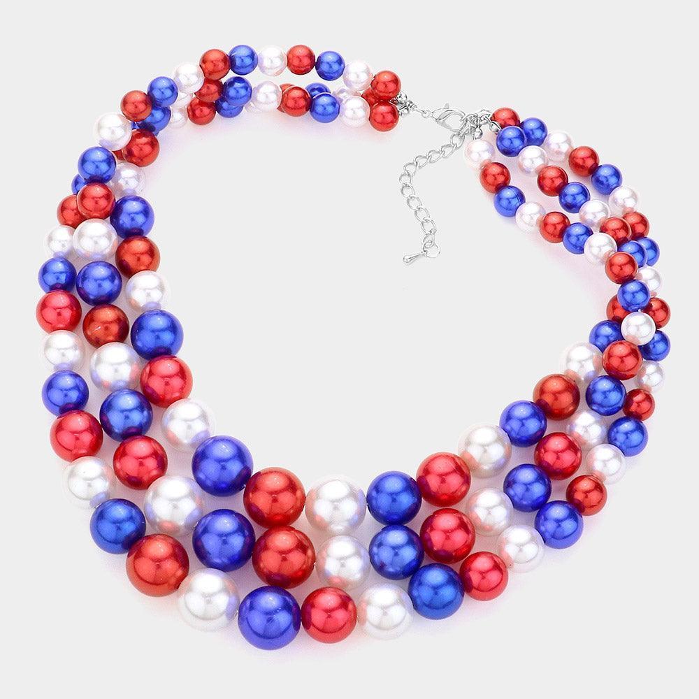 3Row Strand Pearl Necklace - Jewelry Store by Erik Rayo