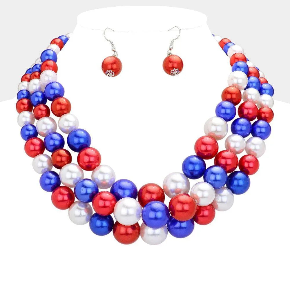 3Row Strand Pearl Necklace - Jewelry Store by Erik Rayo