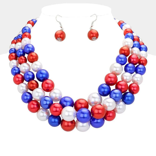 3Row Strand Pearl Necklace - Jewelry Store by Erik Rayo