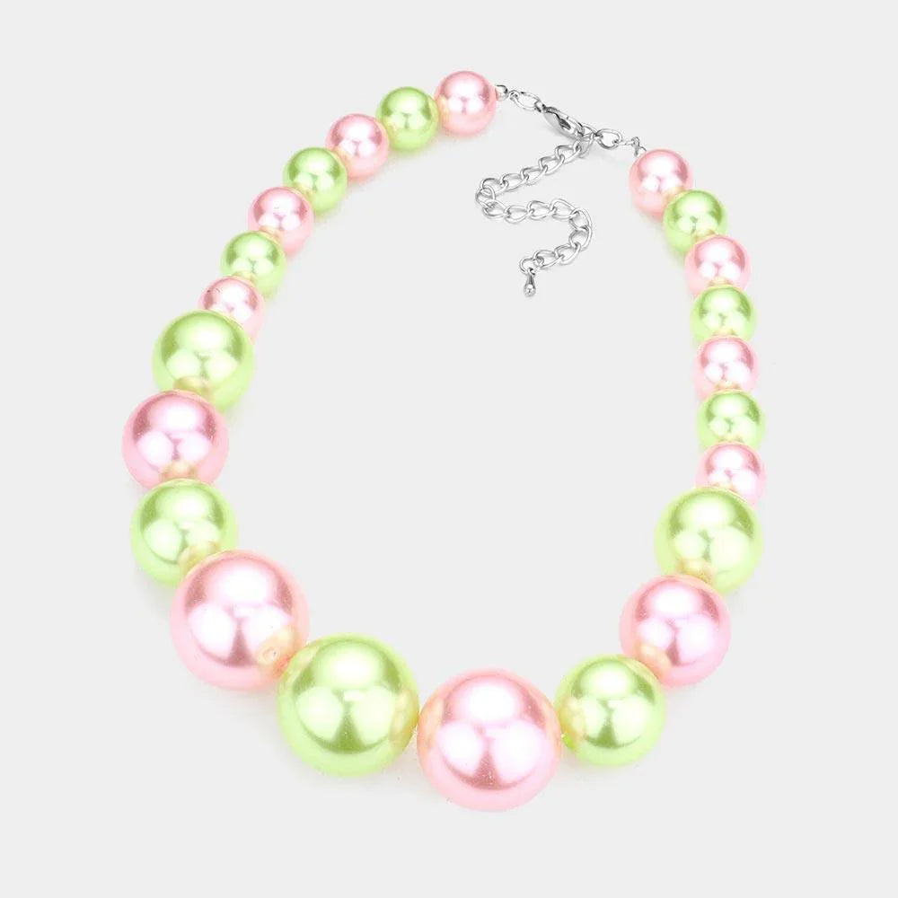 Pink Pearl Necklace - Jewelry Store by Erik Rayo