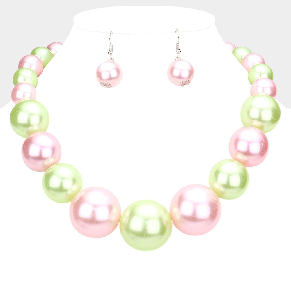 Pink Pearl Necklace