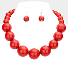 Load image into Gallery viewer, Red Pearl Necklace
