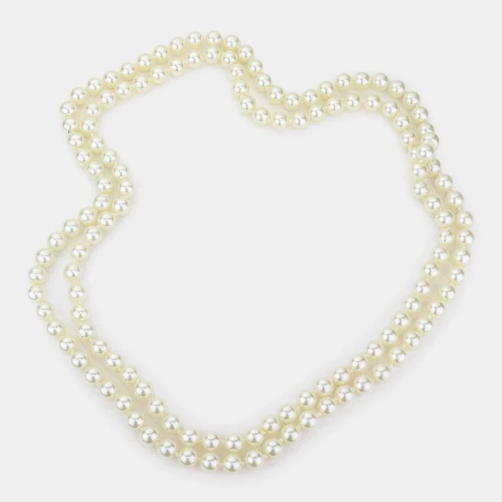 Cream Pearl Long Necklace - Jewelry Store by Erik Rayo