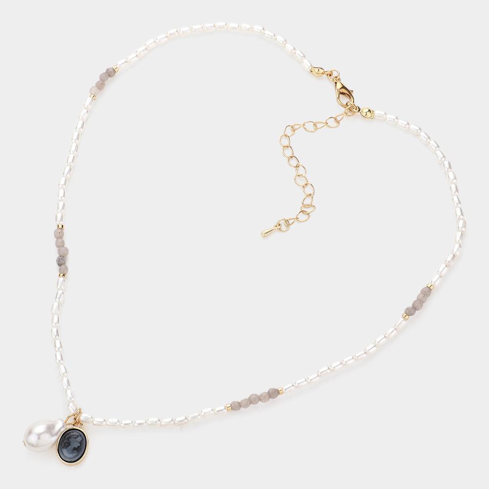 Pearl Cameo Pendant Necklace - Jewelry Store by Erik Rayo